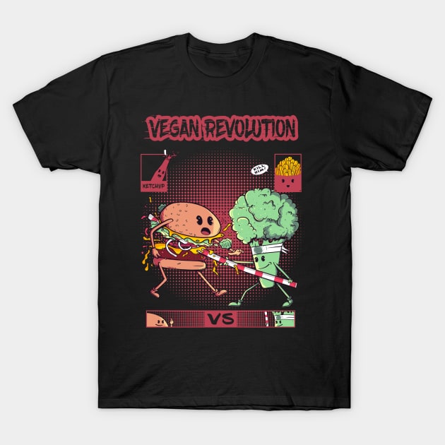 VEGAN REVOLUTION T-Shirt by NathanRiccelle